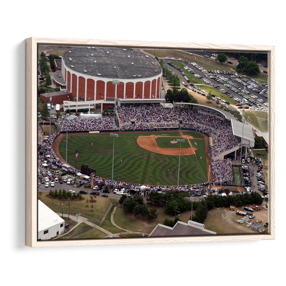 Dudy Noble Field Aerial View, Stadium Canvas, Sport Art, Framed Canvas Print Wall Art, Floating Frame