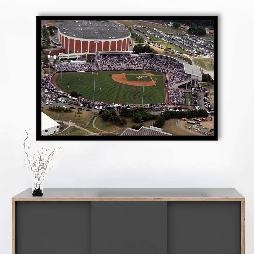 Dudy Noble Field Aerial View, Stadium Canvas, Sport Art, Gift for him, Framed Art Print Wall Decor, Picture Framed