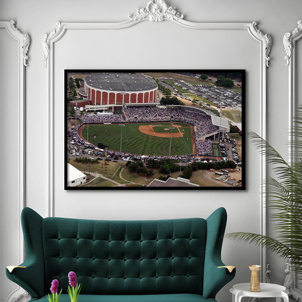 Dudy Noble Field Aerial View, Stadium Canvas, Sport Art, Gift for him, Framed Art Print Wall Decor, Picture Framed
