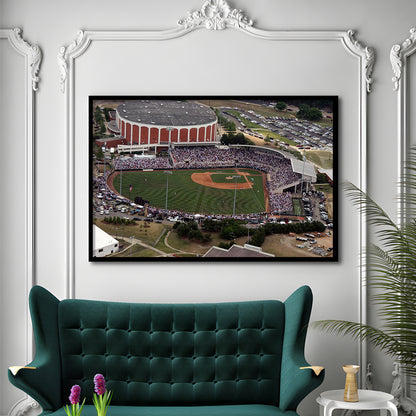 Dudy Noble Field Aerial View, Stadium Canvas, Sport Art, Gift for him, Framed Art Print Wall Decor, Picture Framed