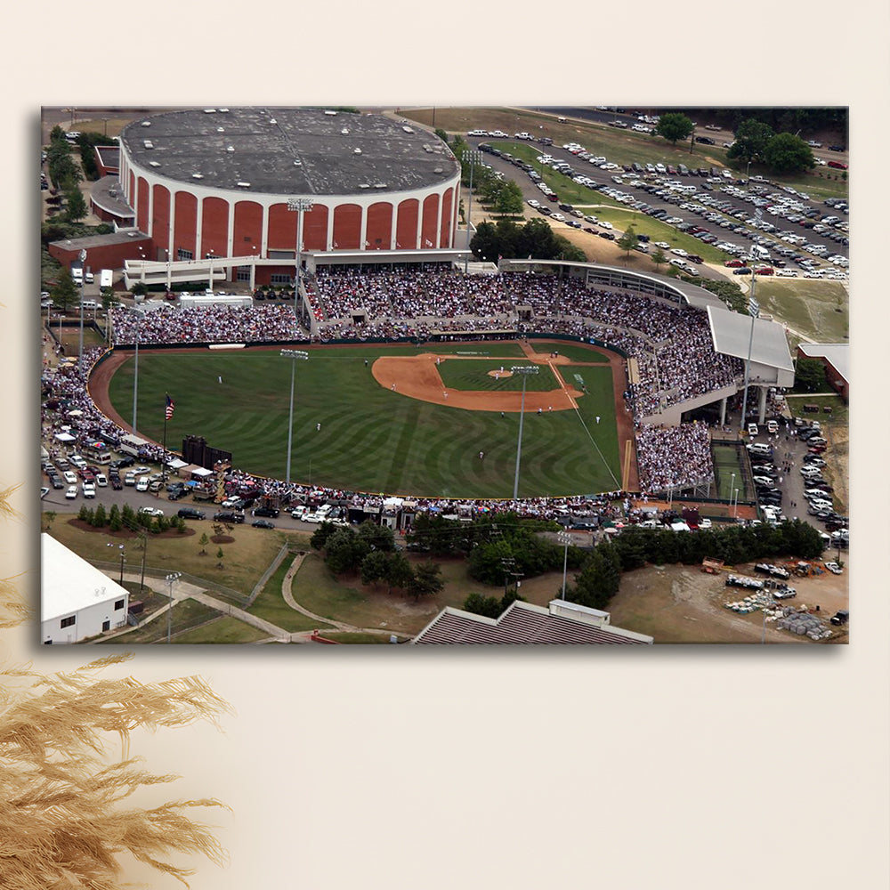 Dudy Noble Field Aerial View, Stadium Canvas, Sport Art, Gift for him, Man Cave Decor, Art Print, Canvas Print Wall Art