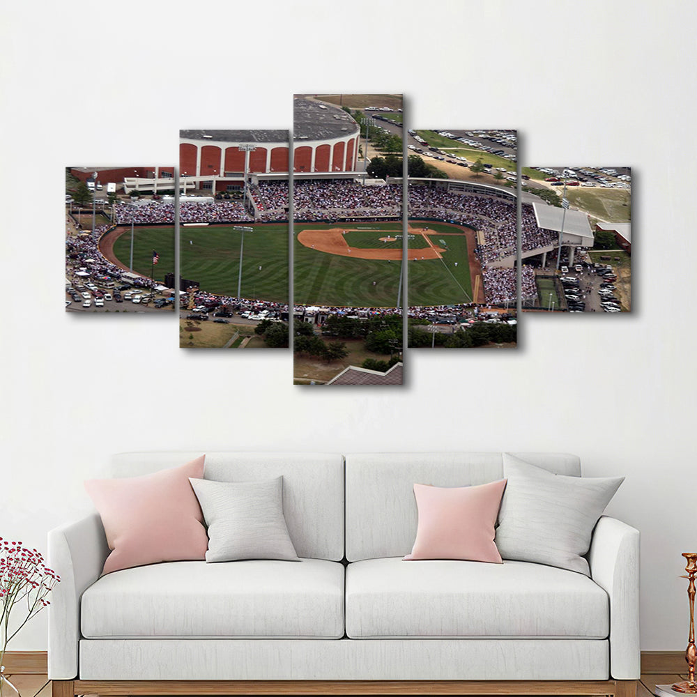 Dudy Noble Field Aerial View, Stadium Canvas, Sport Art, Gift for him, 5 Panel, Large Canvas, Canvas Print Wall Art