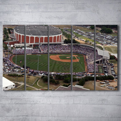 Dudy Noble Field Aerial View, Stadium Canvas, Sport Art, 5 Panel B, Extra Large Canvas, Canvas Print Wall Art
