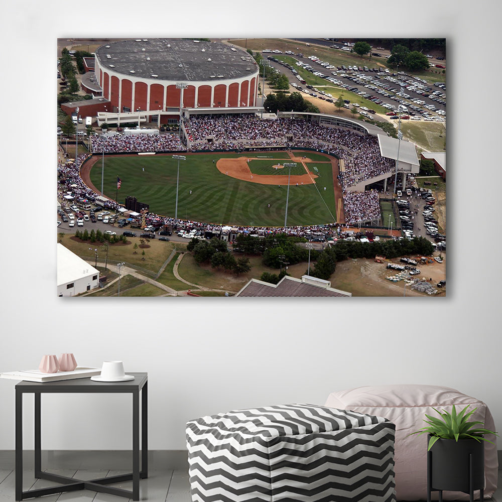 Dudy Noble Field Aerial View, Stadium Canvas, Sport Art, Gift for him, Man Cave Decor, Art Print, Canvas Print Wall Art