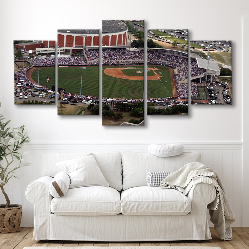 Dudy Noble Field Aerial View, Stadium Canvas, Sport Art, Gift for him, 5 Panel, Large Canvas, Canvas Print Wall Art