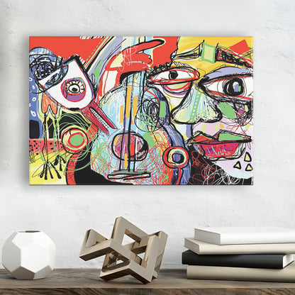 Dynamic Symphony Canvas Print, Contemporary Whirlwind Wall Art, Striking Large Wall Decor, Cavas Print Wall Art Hom Decor