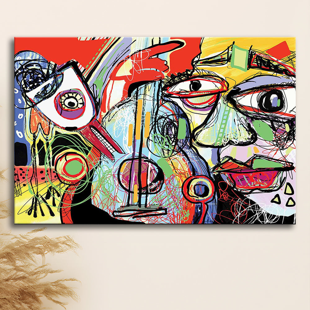 Dynamic Symphony Canvas Print, Contemporary Whirlwind Wall Art, Striking Large Wall Decor, Cavas Print Wall Art Hom Decor