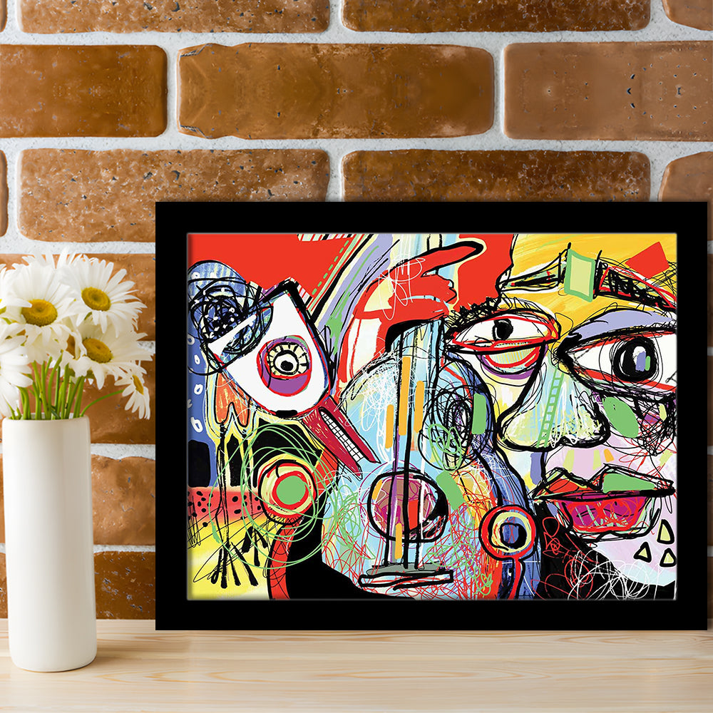 Dynamic Symphony Art Prints, Contemporary Whirlwind Wall Art, Striking Large, Framed Art Print, Picture Framed