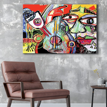 Dynamic Symphony Canvas Print, Contemporary Whirlwind Wall Art, Striking Large Wall Decor, Cavas Print Wall Art Hom Decor