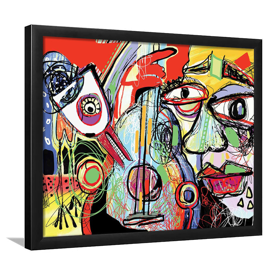 Dynamic Symphony Art Prints, Contemporary Whirlwind Wall Art, Striking Large, Framed Art Print, Picture Framed