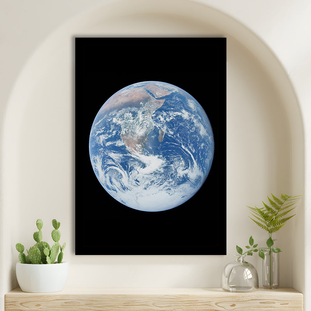 Earth Wall Art, The Blue Marble, Science Classroom, Home Office Decor, Science, Gifts, Framed Art Print Wall Decor