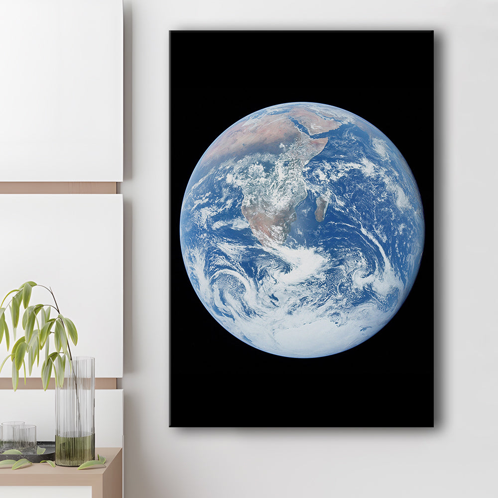 Earth Wall Art, The Blue Marble, Science Classroom, Home Office Decor, Science, Gifts, Canvas Print Wall Art