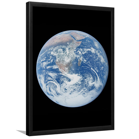 Earth Wall Art, The Blue Marble, Science Classroom, Home Office Decor, Science, Gifts, Framed Art Print Wall Decor