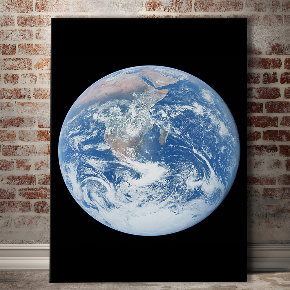 Earth Wall Art, The Blue Marble, Science Classroom, Home Office Decor, Science, Gifts, Canvas Print Wall Art