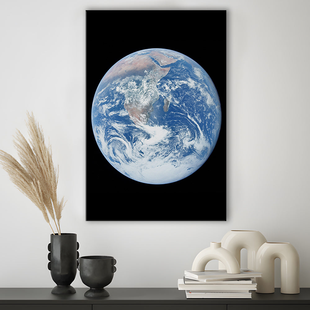 Earth Wall Art, The Blue Marble, Science Classroom, Home Office Decor, Science, Gifts, Canvas Print Wall Art