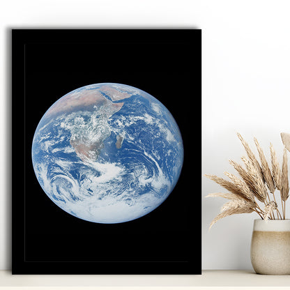 Earth Wall Art, The Blue Marble, Science Classroom, Home Office Decor, Science, Gifts, Framed Art Print Wall Decor