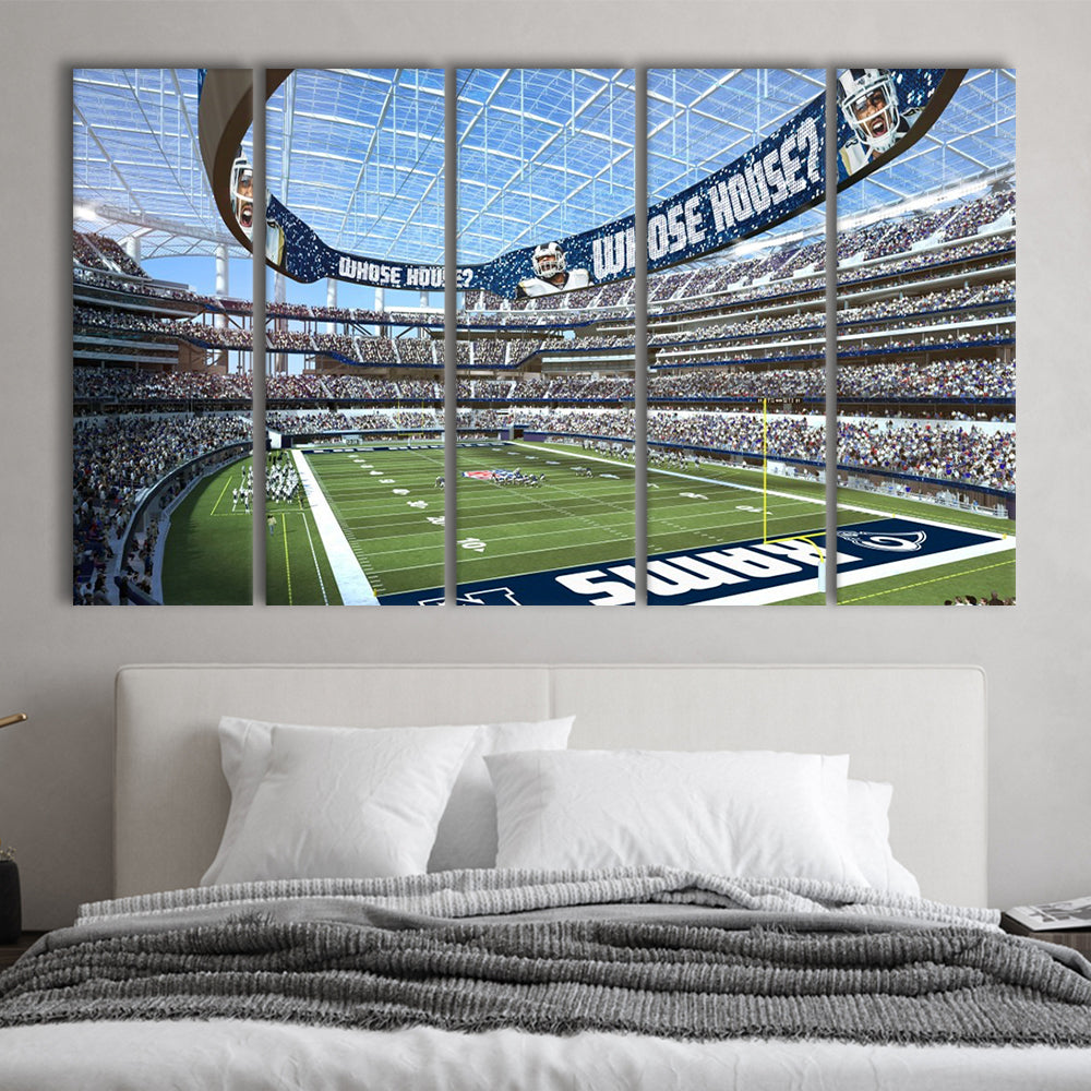 Economics Sports Stadium, Stadium Canvas, Sport Art, 5 Panel B, Extra Large Canvas, Canvas Print Wall Art