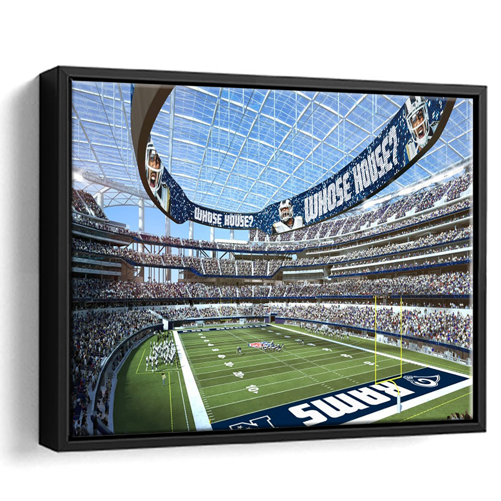 Economics Sports Stadium, Stadium Canvas, Sport Art, Framed Canvas Print Wall Art, Floating Frame