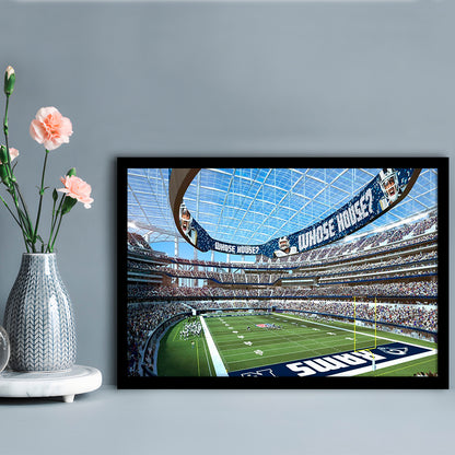 Economics Sports Stadium, Stadium Canvas, Sport Art, Gift for him, Framed Art Print Wall Decor, Picture Framed