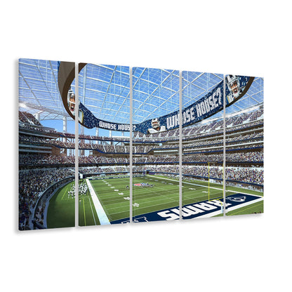 Economics Sports Stadium, Stadium Canvas, Sport Art, 5 Panel B, Extra Large Canvas, Canvas Print Wall Art
