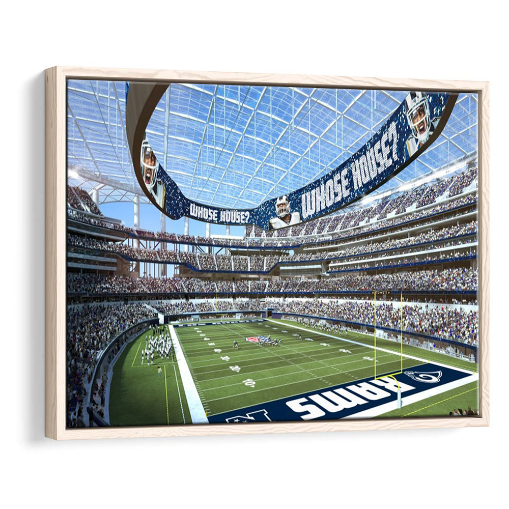 Economics Sports Stadium, Stadium Canvas, Sport Art, Framed Canvas Print Wall Art, Floating Frame