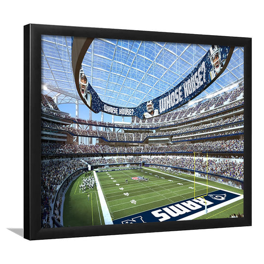 Economics Sports Stadium, Stadium Canvas, Sport Art, Gift for him, Framed Art Print Wall Decor, Picture Framed