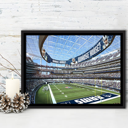 Economics Sports Stadium, Stadium Canvas, Sport Art, Framed Canvas Print Wall Art, Floating Frame