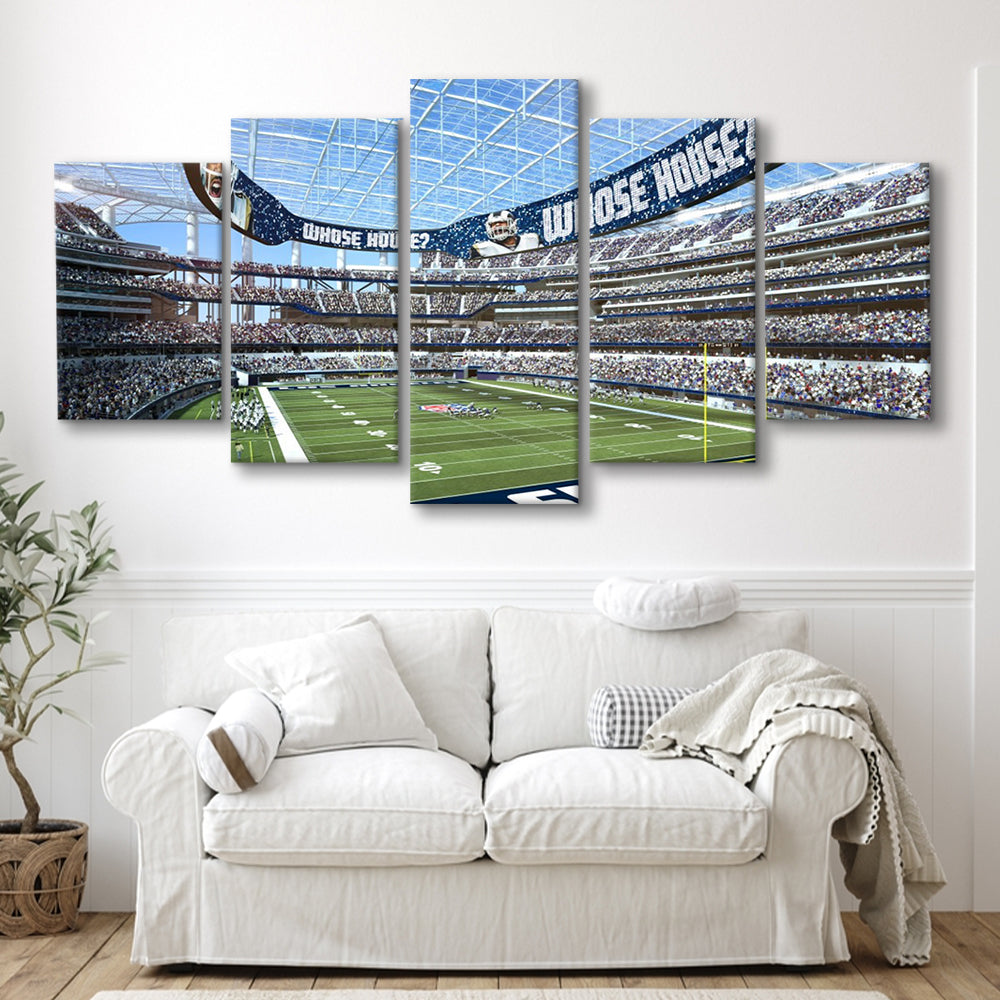 Economics Sports Stadium, Stadium Canvas, Sport Art, Gift for him, 5 Panel, Large Canvas, Canvas Print Wall Art