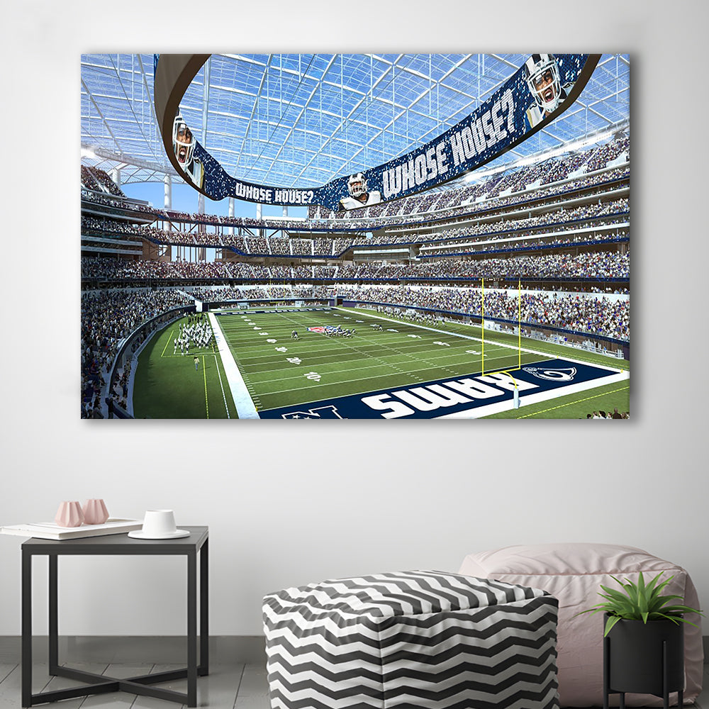 Economics Sports Stadium, Stadium Canvas, Sport Art, Gift for him, Man Cave Decor, Art Print, Canvas Print Wall Art