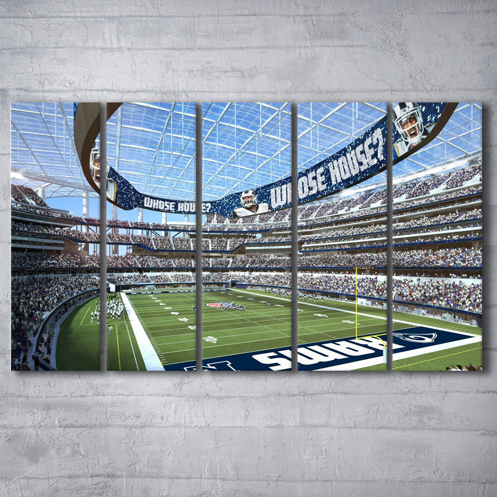 Economics Sports Stadium, Stadium Canvas, Sport Art, 5 Panel B, Extra Large Canvas, Canvas Print Wall Art