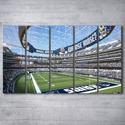 Economics Sports Stadium, Stadium Canvas, Sport Art, 5 Panel B, Extra Large Canvas, Canvas Print Wall Art
