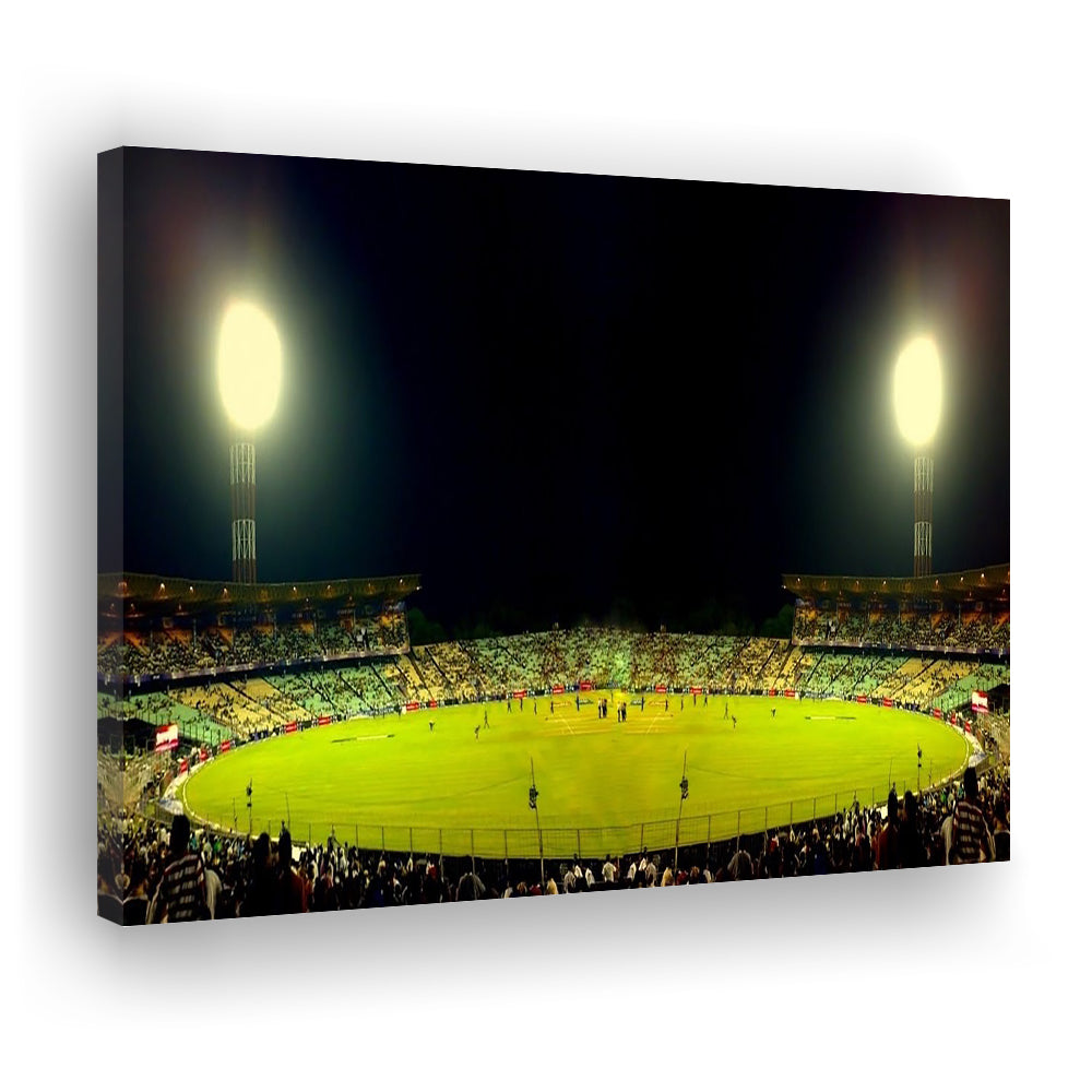 Eden Garden Cricket Ground, Stadium Canvas, Sport Art, Gift for him, Man Cave Decor, Art Print, Canvas Print Wall Art