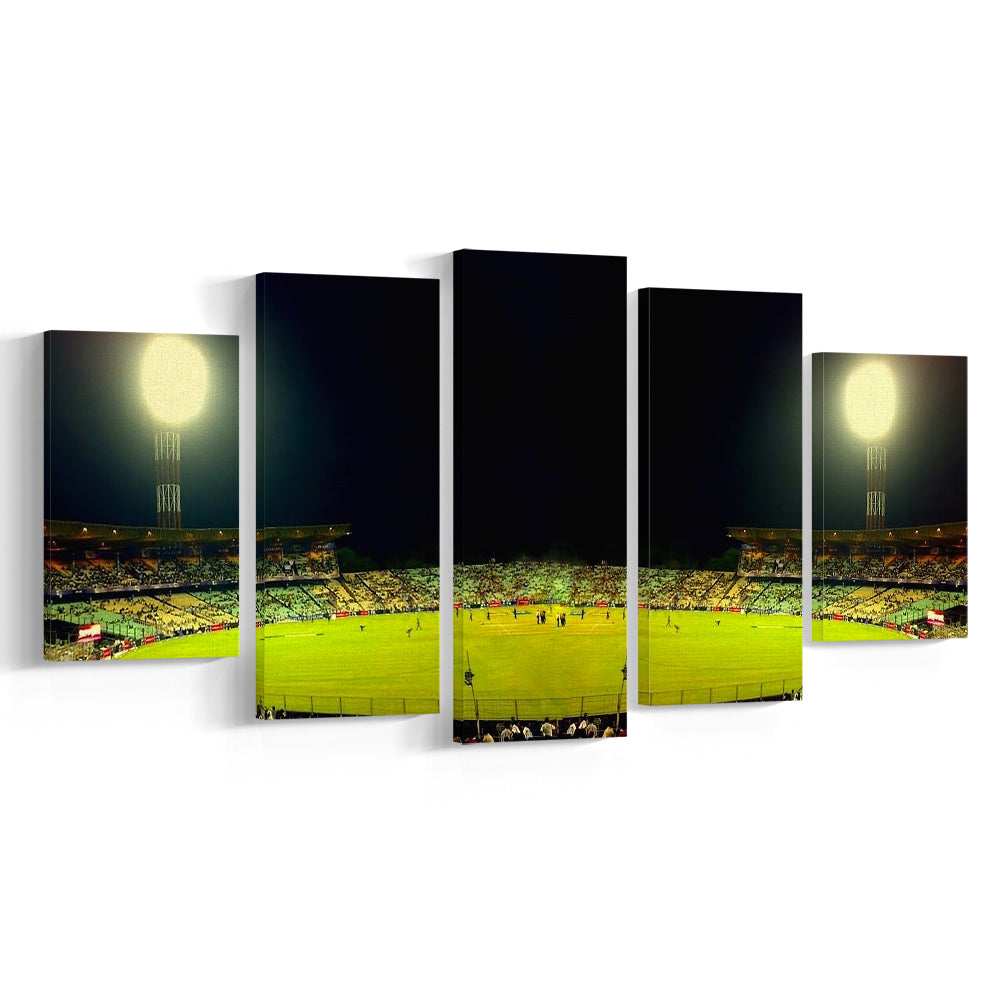 Eden Garden Cricket Ground, Stadium Canvas, Sport Art, Gift for him, 5 Panel, Large Canvas, Canvas Print Wall Art