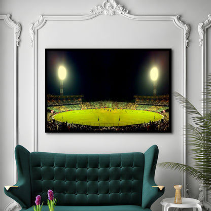Eden Garden Cricket Ground, Stadium Canvas, Sport Art, Gift for him, Framed Art Print Wall Decor, Picture Framed