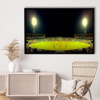 Eden Garden Cricket Ground, Stadium Canvas, Sport Art, Framed Canvas Print Wall Art, Floating Frame