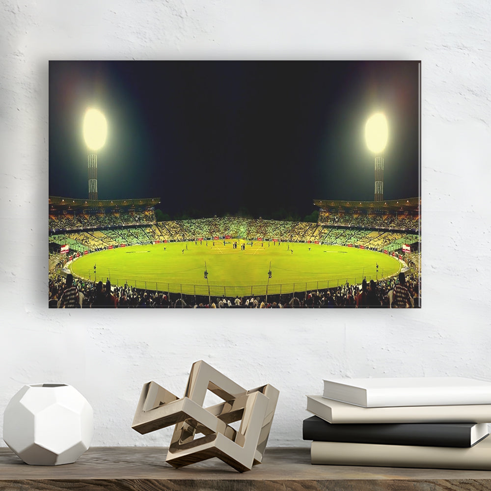 Eden Garden Cricket Ground, Stadium Canvas, Sport Art, Gift for him, Man Cave Decor, Art Print, Canvas Print Wall Art