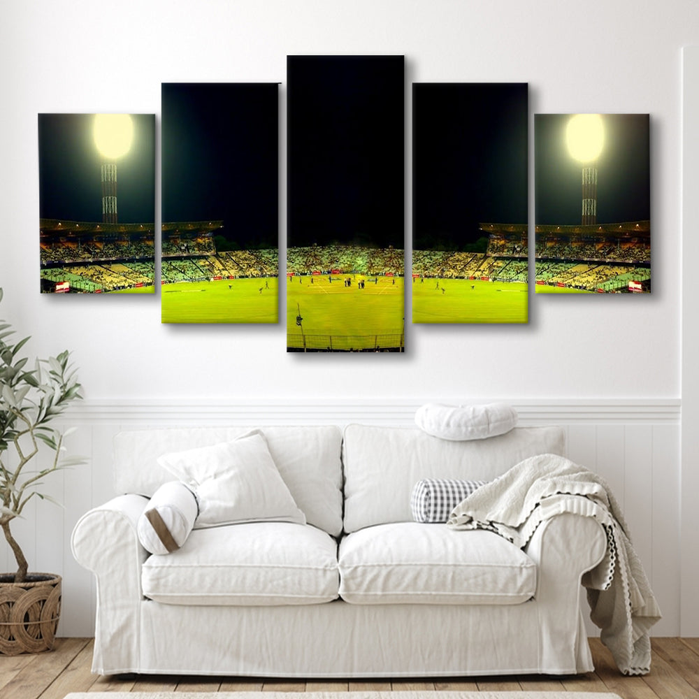 Eden Garden Cricket Ground, Stadium Canvas, Sport Art, Gift for him, 5 Panel, Large Canvas, Canvas Print Wall Art