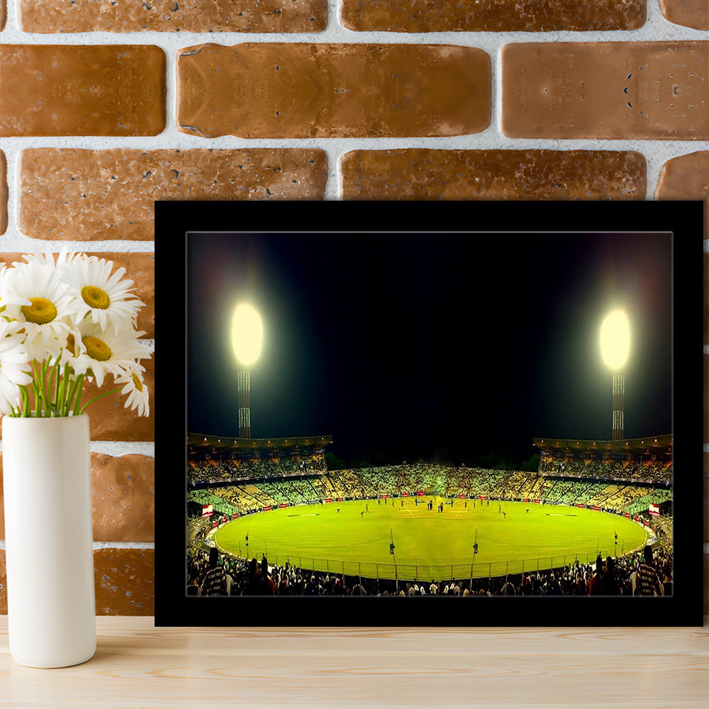 Eden Garden Cricket Ground, Stadium Canvas, Sport Art, Gift for him, Framed Art Print Wall Decor, Picture Framed