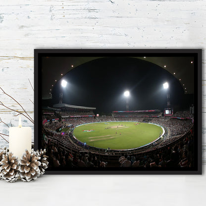 Eden Gardens in Kolkata, Stadium Canvas, Sport Art, Framed Canvas Print Wall Art, Floating Frame