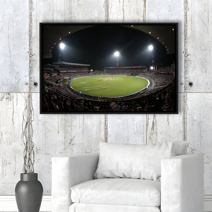 Eden Gardens in Kolkata, Stadium Canvas, Sport Art, Framed Canvas Print Wall Art, Floating Frame