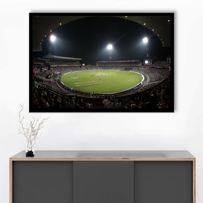 Eden Gardens in Kolkata, Stadium Canvas, Sport Art, Gift for him, Framed Art Print Wall Decor, Picture Framed