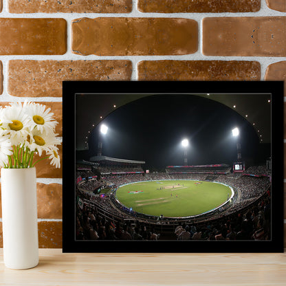 Eden Gardens in Kolkata, Stadium Canvas, Sport Art, Gift for him, Framed Art Print Wall Decor, Picture Framed