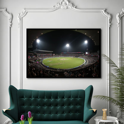 Eden Gardens in Kolkata, Stadium Canvas, Sport Art, Gift for him, Framed Art Print Wall Decor, Picture Framed