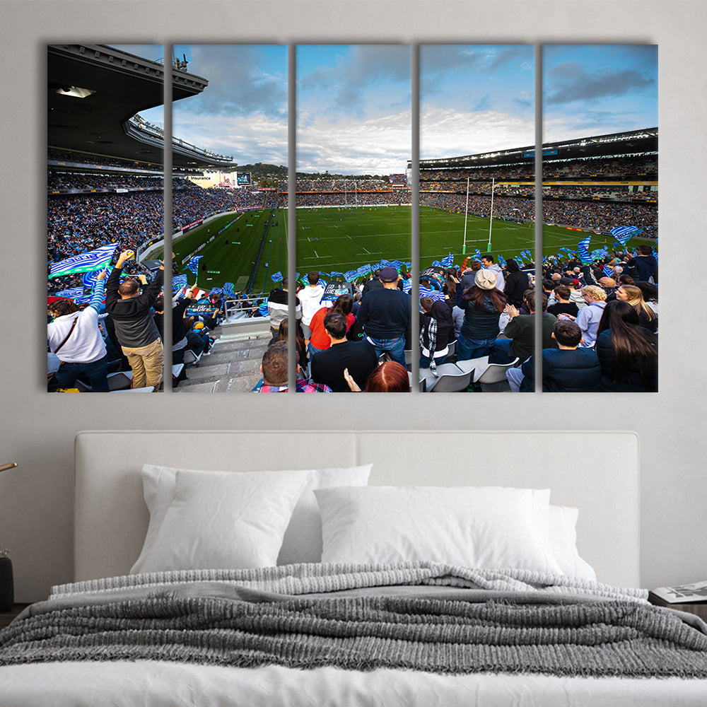 Eden Park New Zealand, Stadium Canvas, Sport Art, 5 Panel B, Extra Large Canvas, Canvas Print Wall Art