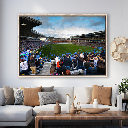 Eden Park New Zealand, Stadium Canvas, Sport Art, Framed Canvas Print Wall Art, Floating Frame