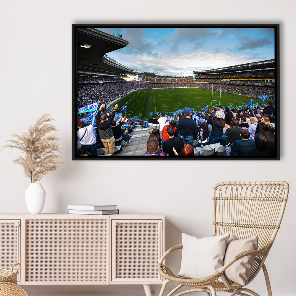 Eden Park New Zealand, Stadium Canvas, Sport Art, Framed Canvas Print Wall Art, Floating Frame