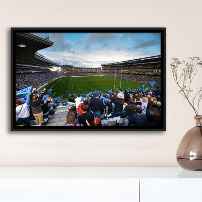 Eden Park New Zealand, Stadium Canvas, Sport Art, Framed Canvas Print Wall Art, Floating Frame