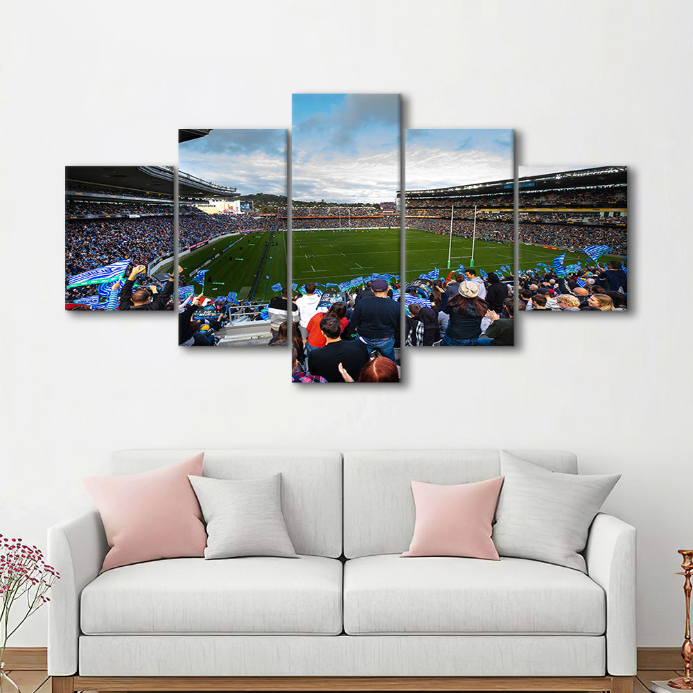 Eden Park New Zealand, Stadium Canvas, Sport Art, Gift for him, 5 Panel, Large Canvas, Canvas Print Wall Art