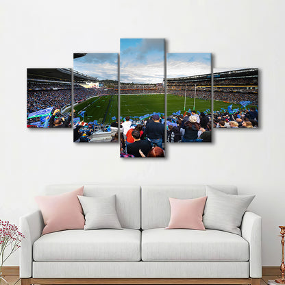 Eden Park New Zealand, Stadium Canvas, Sport Art, Gift for him, 5 Panel, Large Canvas, Canvas Print Wall Art