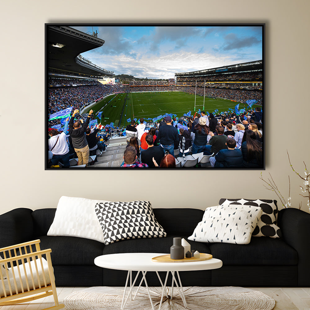 Eden Park New Zealand, Stadium Canvas, Sport Art, Framed Canvas Print Wall Art, Floating Frame